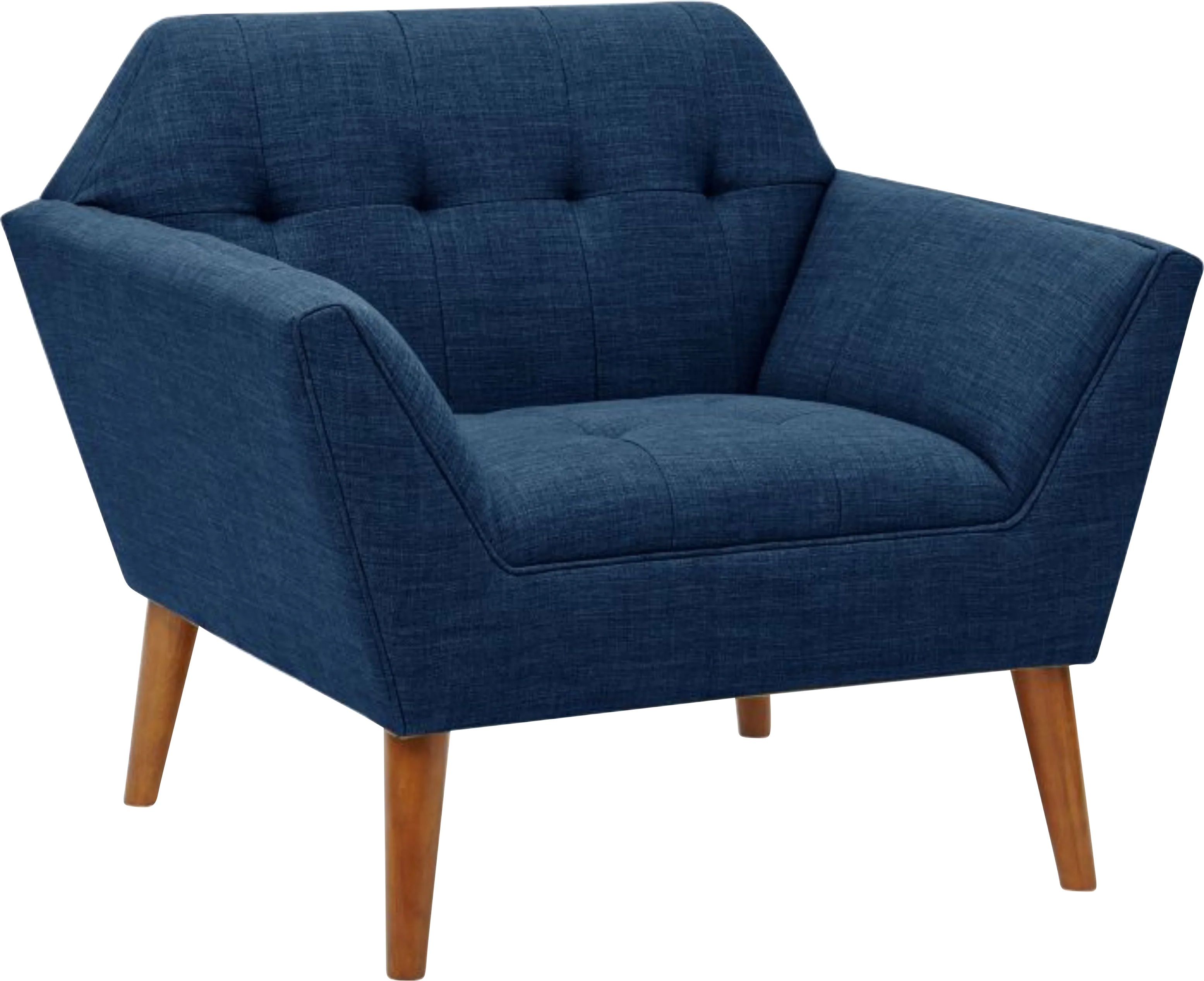 Carrere Blue Accent Chair - Thumbnail - Image 1
