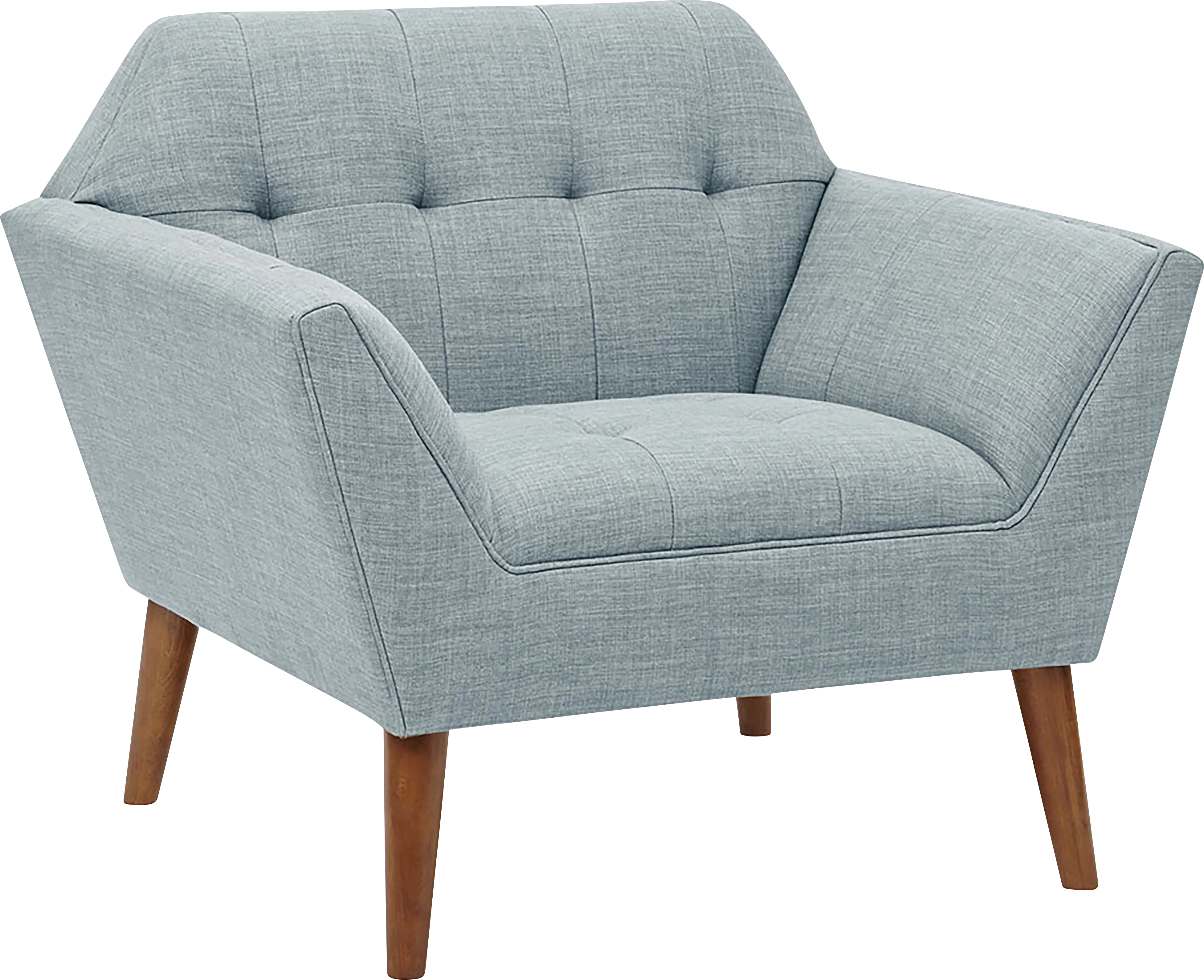 Carrere Light Blue Accent Chair - Thumbnail - Image 1