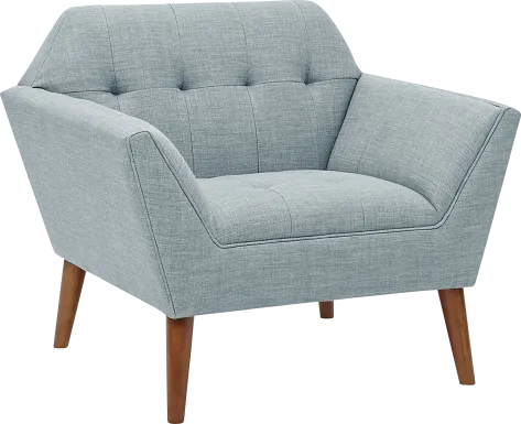 Carrere Light Blue Accent Chair