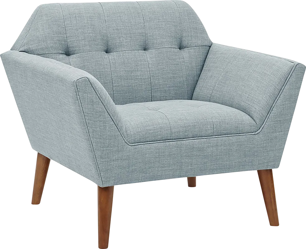 Carrere Light Blue Accent Chair