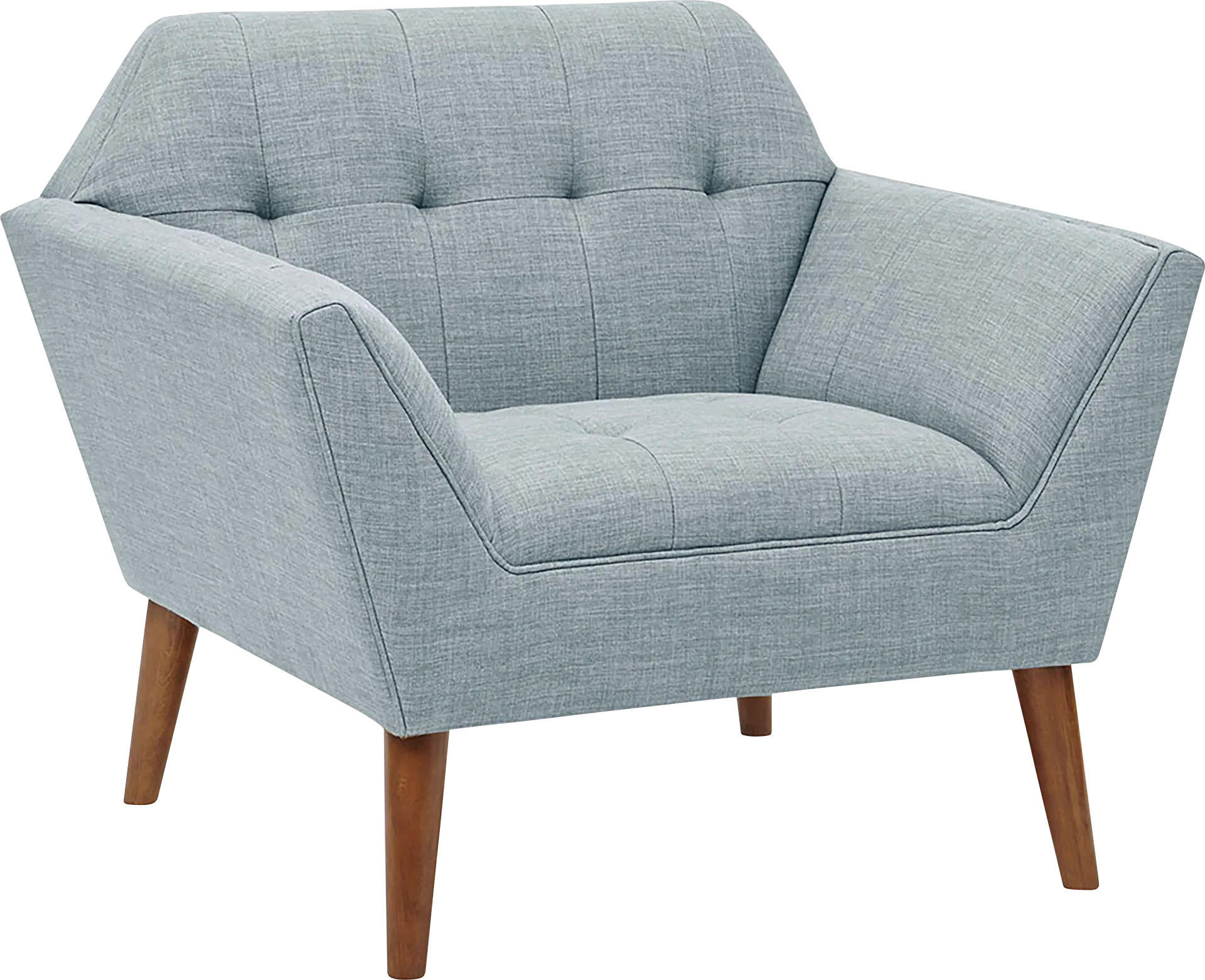 Carrere Light Blue Accent Chair - Image 1