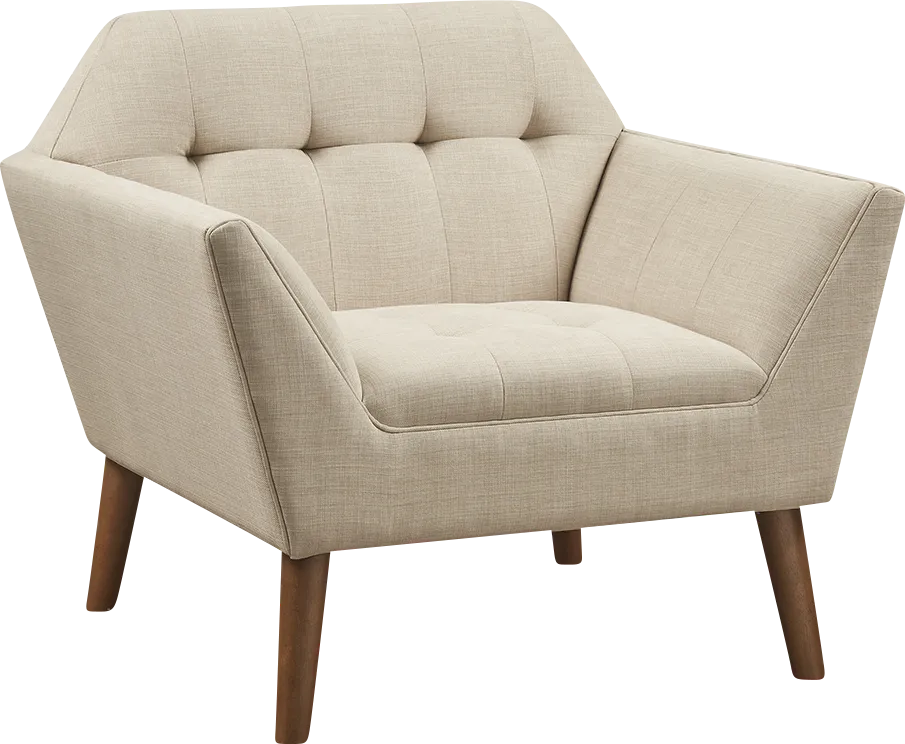 Carrere Beige Accent Chair - Image 1