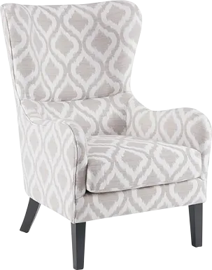 Fitzhenery White Accent Chair