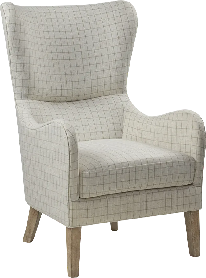 Fitzhenry Beige Accent Chair - Image 1