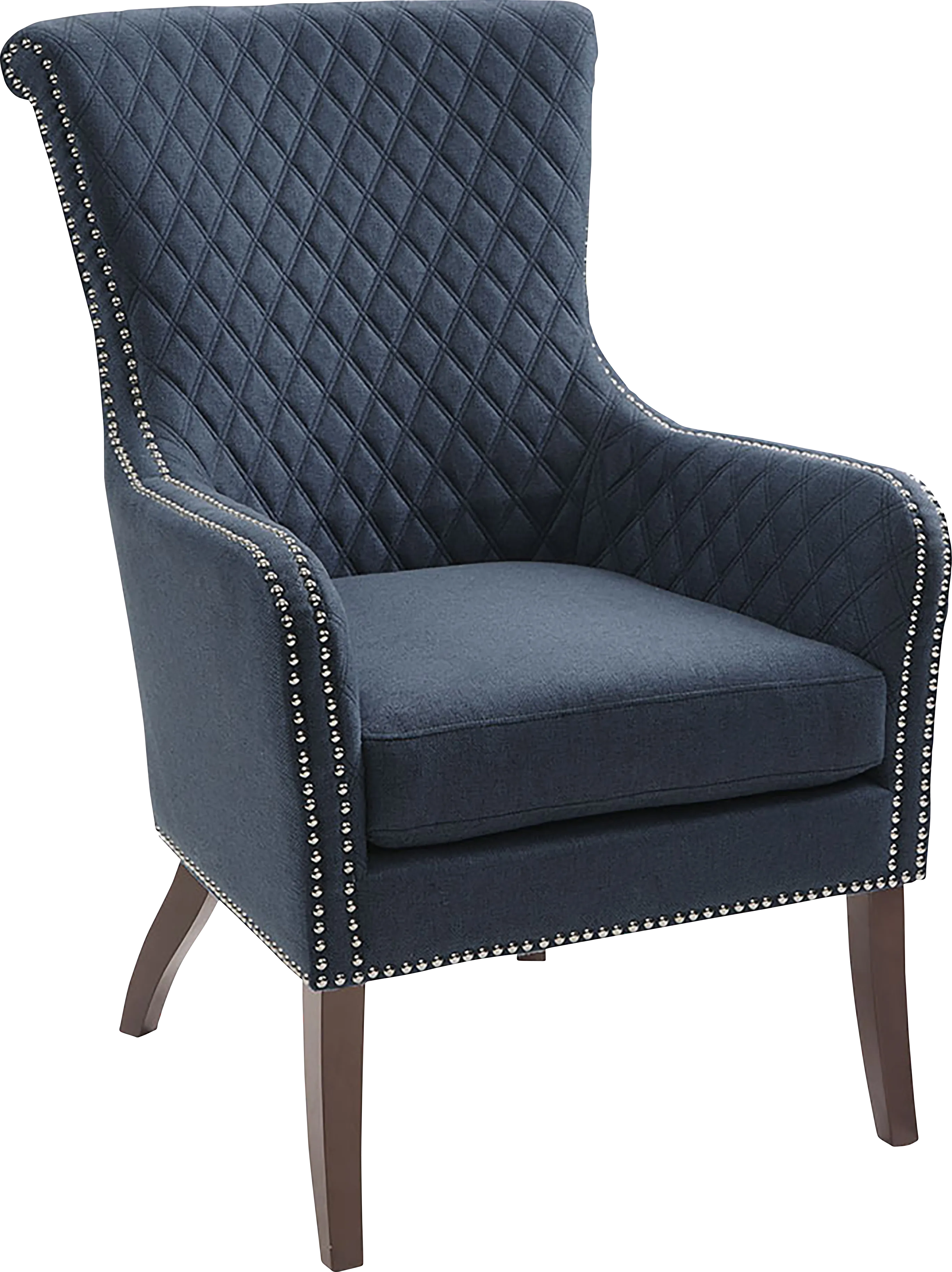 Hisey Blue Accent Chair - Thumbnail - Image 1