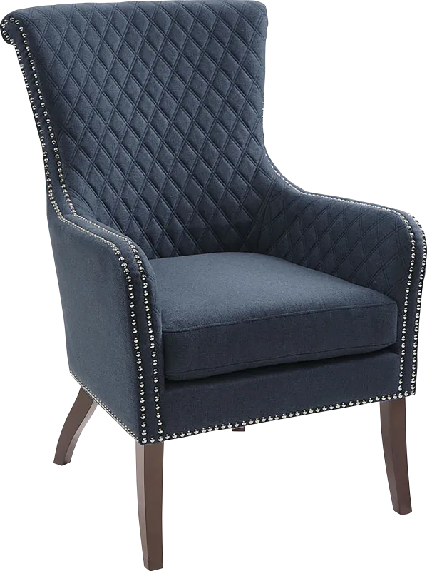 Hisey Blue Accent Chair