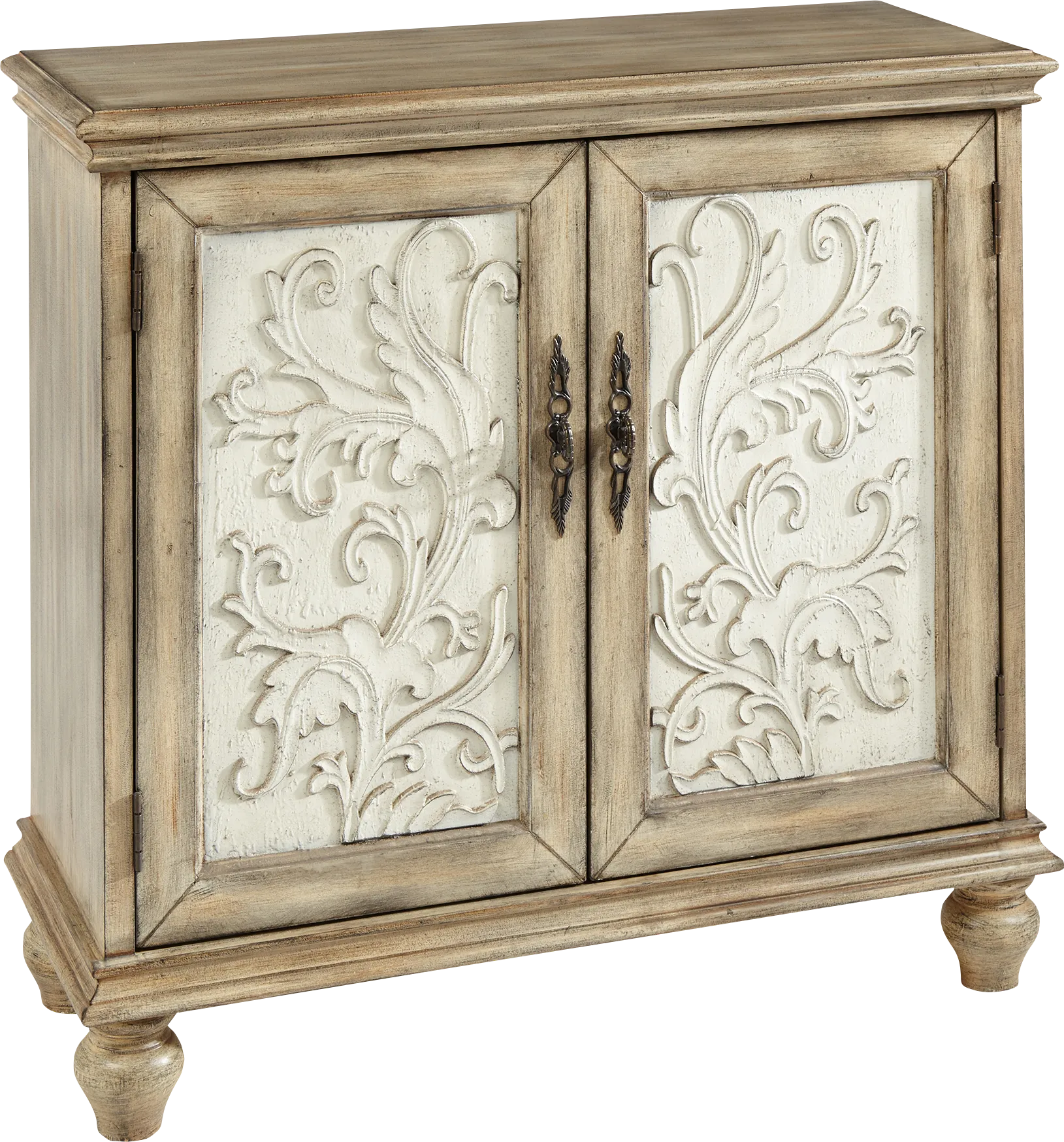 Hazzen White Accent Cabinet - Image 1