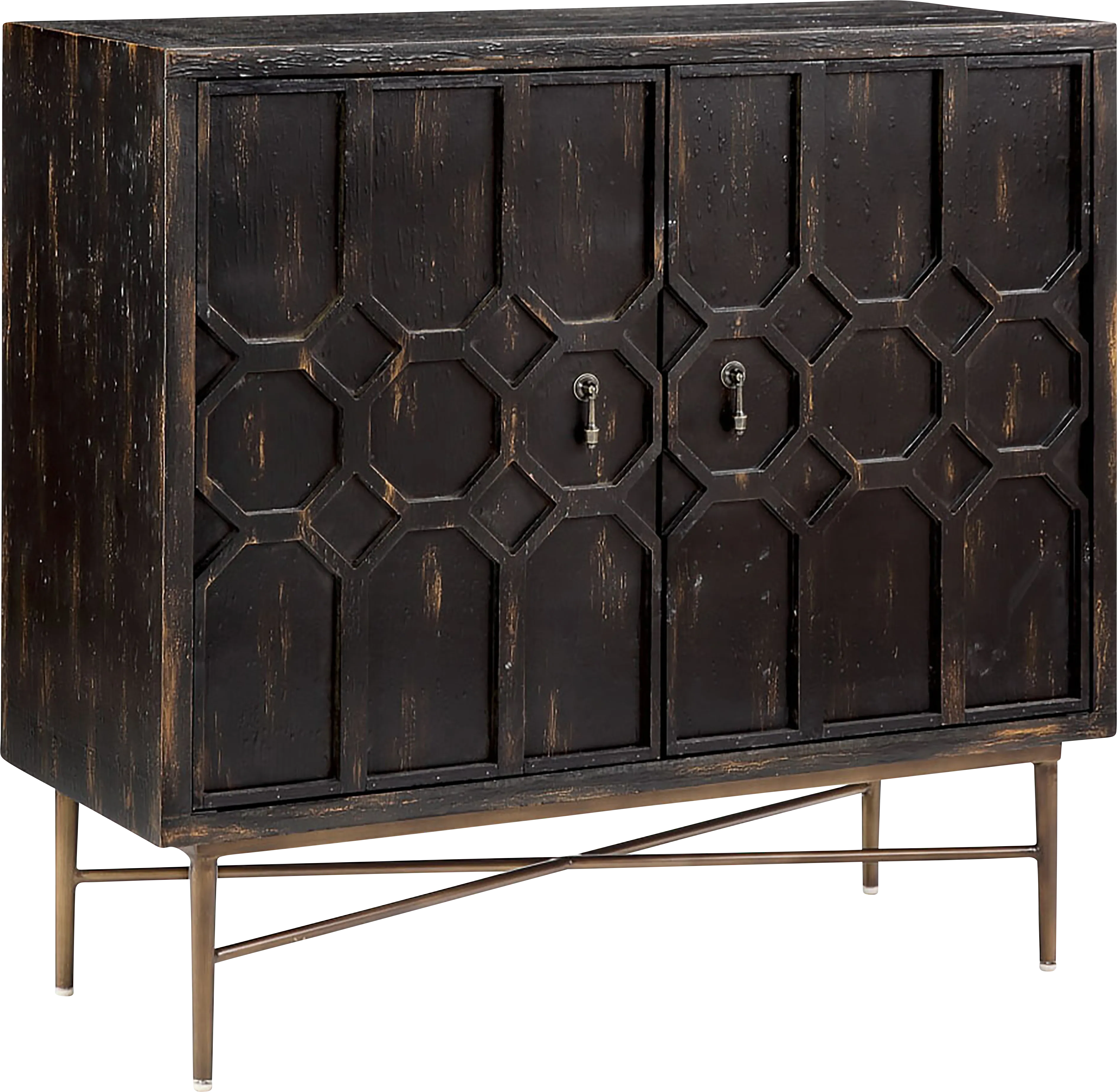 Veazey Black Accent Cabinet - Thumbnail - Image 1