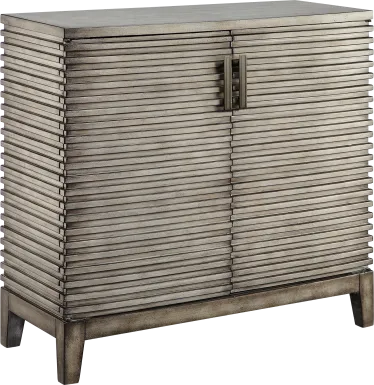 Taussia Gray Accent Cabinet