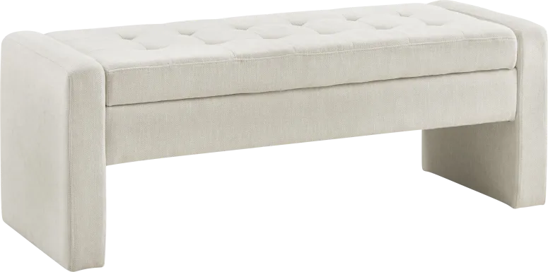 Etton Beige Storage Bench
