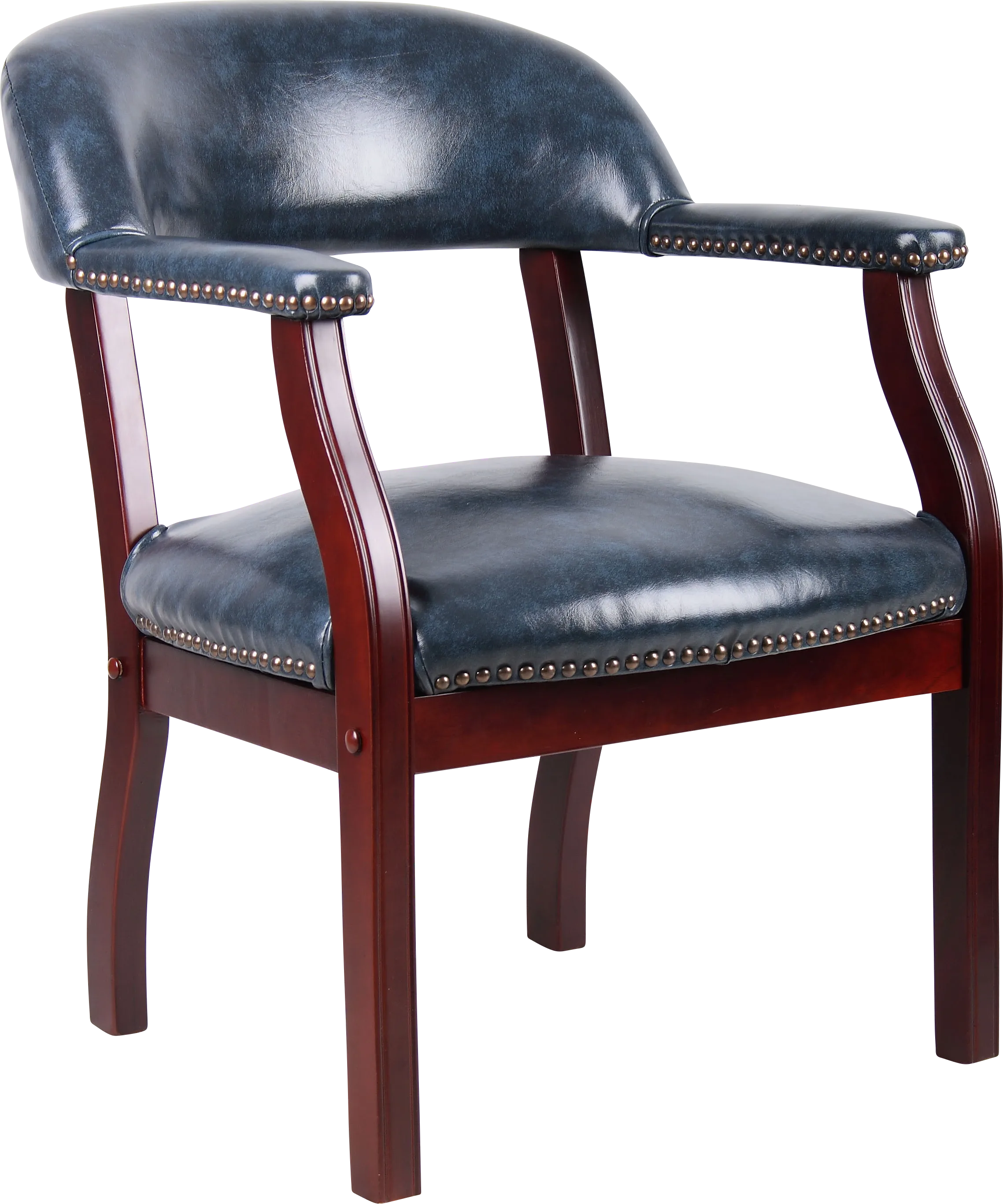 Byres Blue Desk Chair - Thumbnail - Image 1