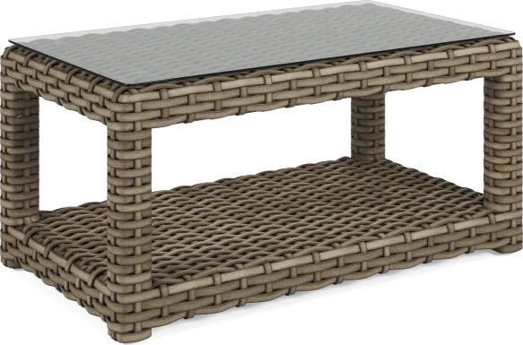 Siesta Key Driftwood Finish Outdoor Cocktail Table