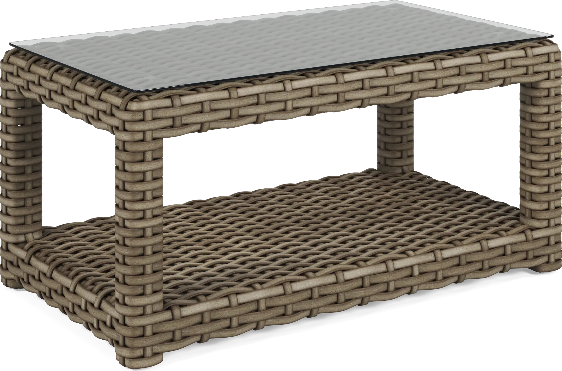 Siesta Key Driftwood Finish Outdoor Cocktail Table