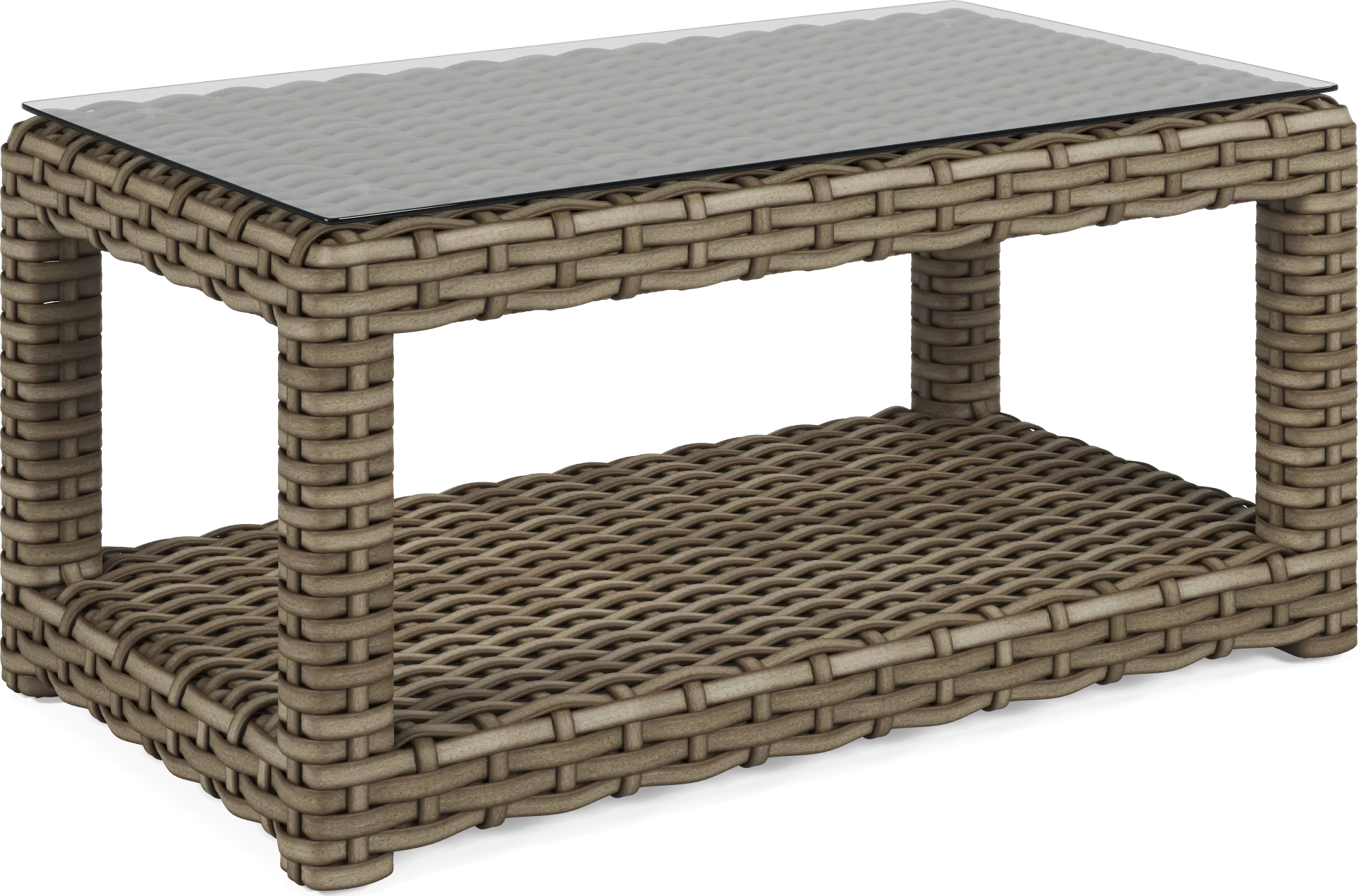 Siesta Key Driftwood Finish 4 Pc Outdoor Seating Set with Ink Cushions - Image 6