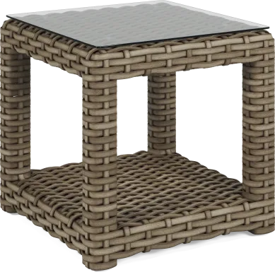 Siesta Key Driftwood Finish Outdoor End Table