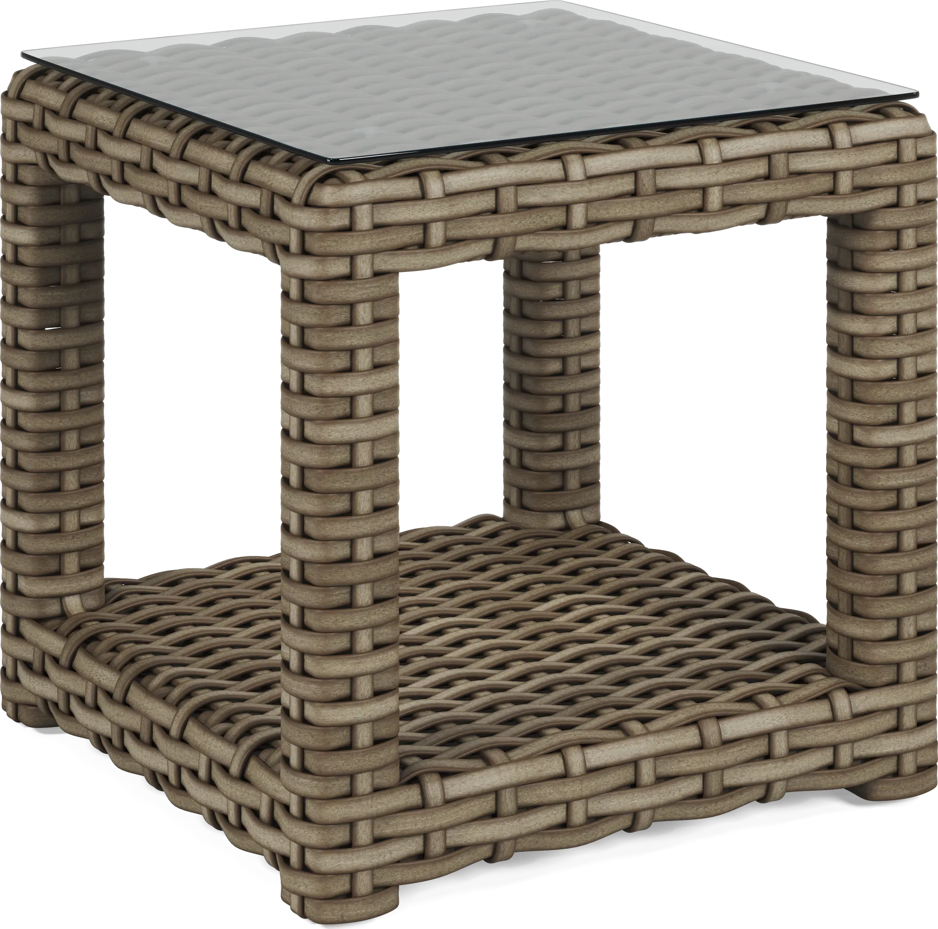 Siesta Key Driftwood Outdoor End Table - Image 1