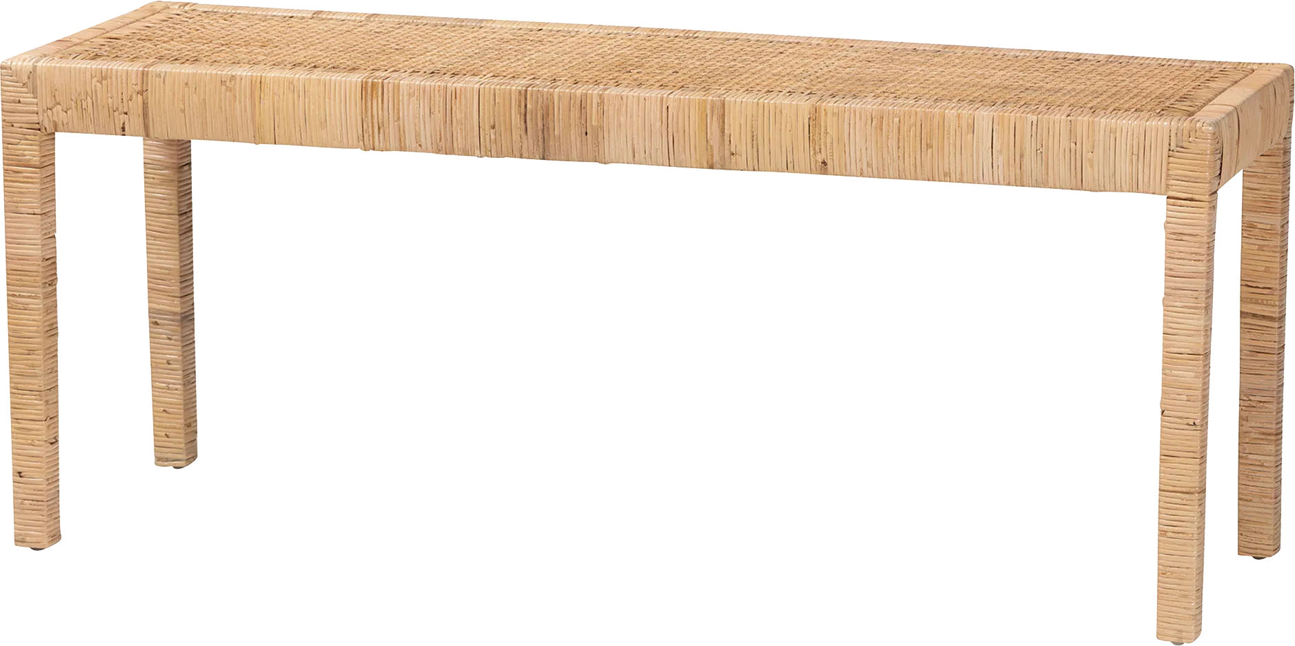 Ackerly Brown Long Bench - Image 1