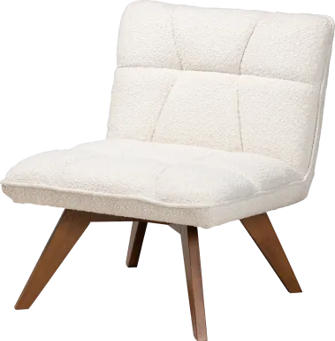 Stegen White Accent Chair