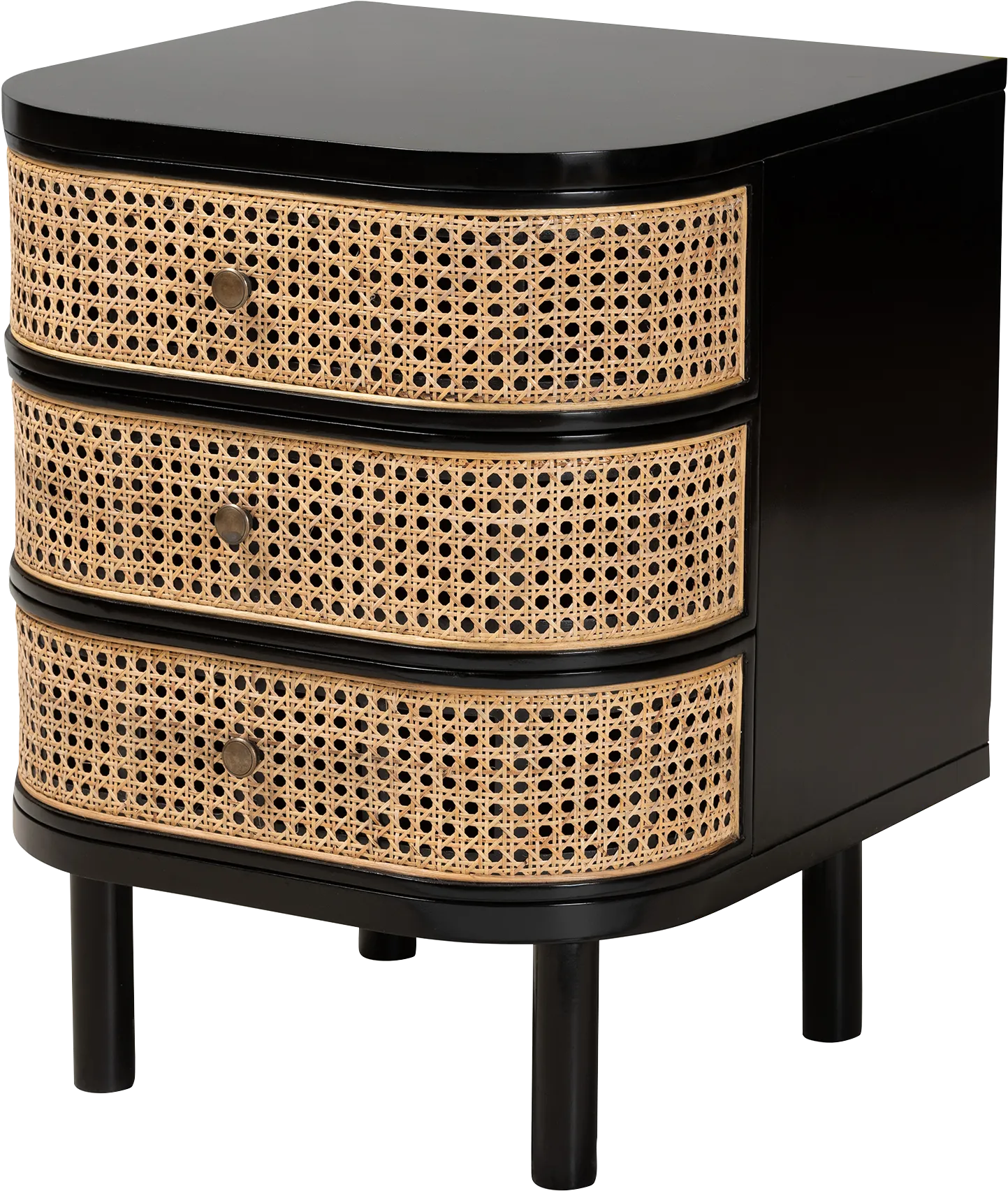 Lochdoon Black Nightstand - Image 1