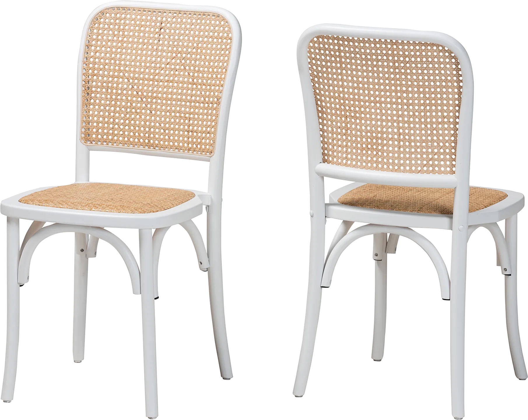 Deercrest White Dining Chair, Set of 2 - Thumbnail - Image 1