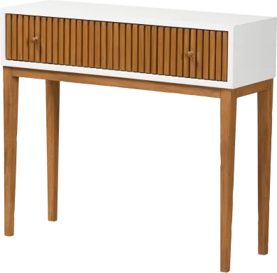 Knittles White Sofa Table