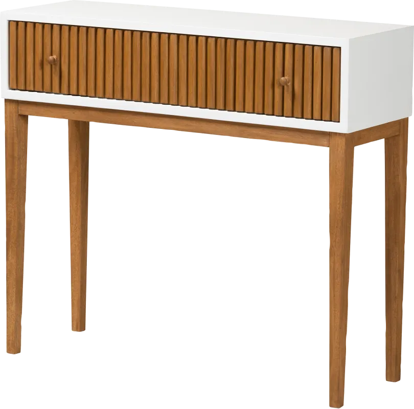 Knittles White Sofa Table