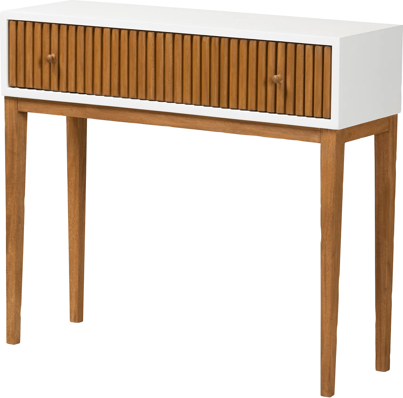 Knittles White Sofa Table - Image 1