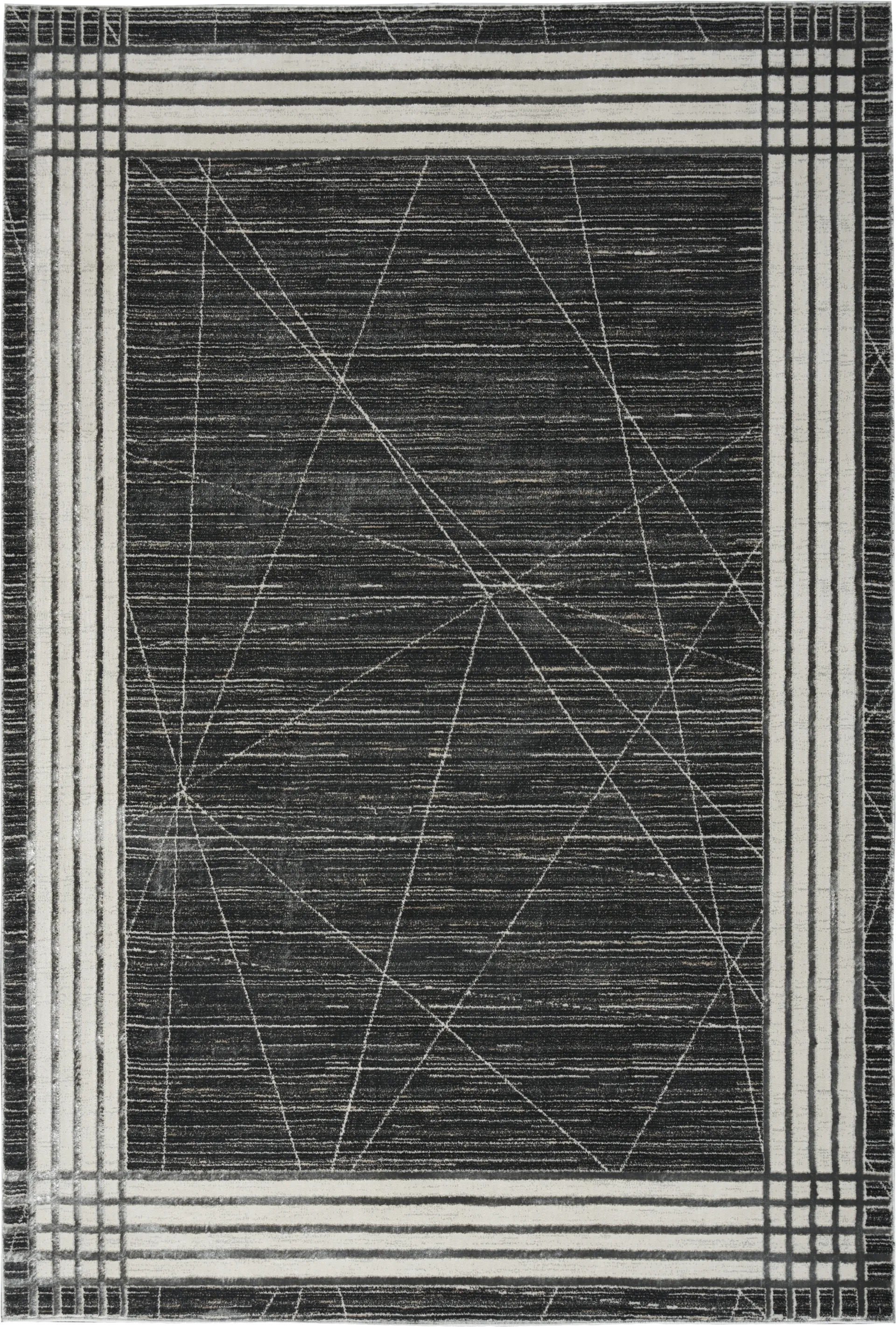 Susson Charcoal/Silver 5'3 x 7'3 Rug - Image 1