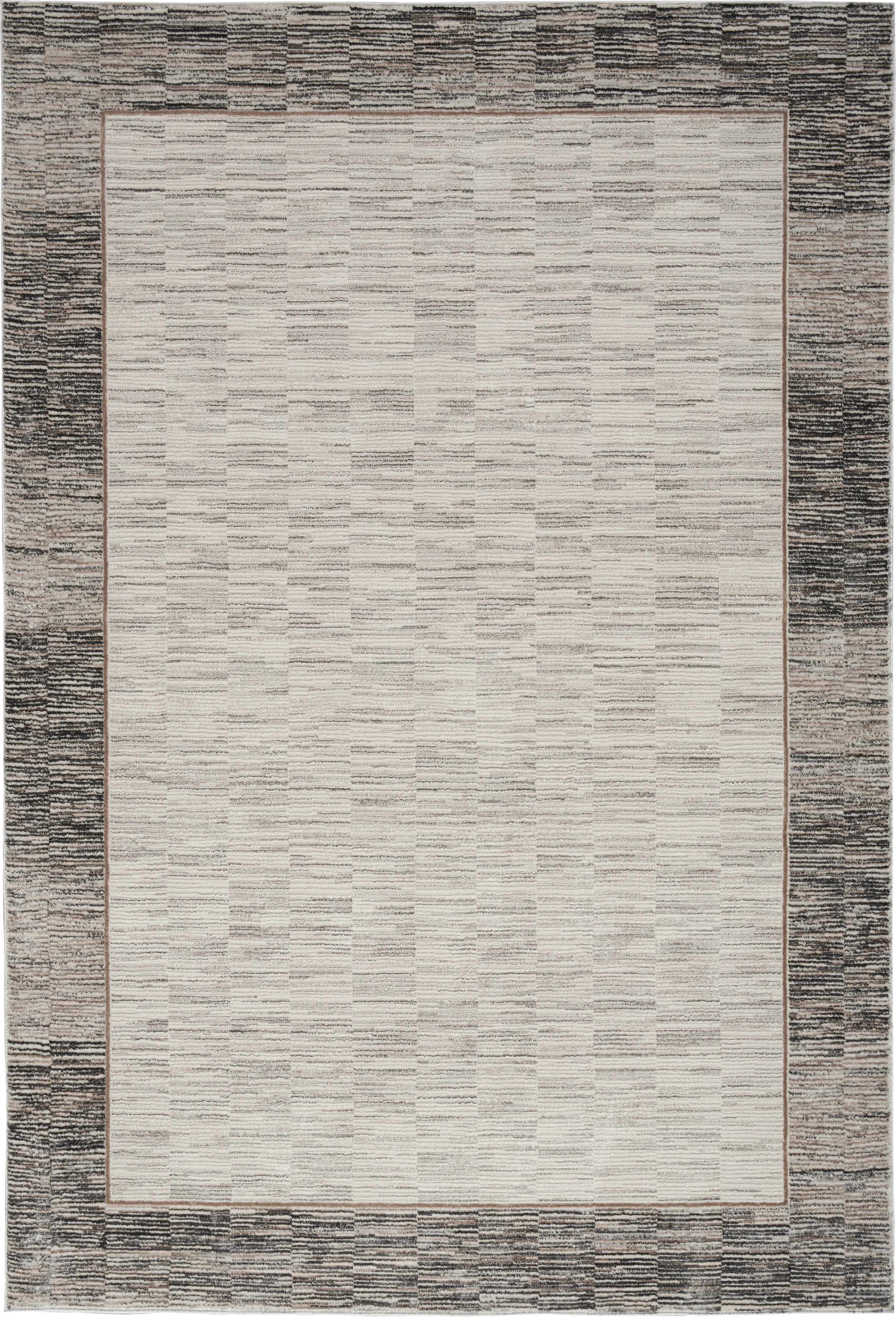 Paradare Gray/Black 5'3 x 7'3 Rug - Thumbnail - Image 1