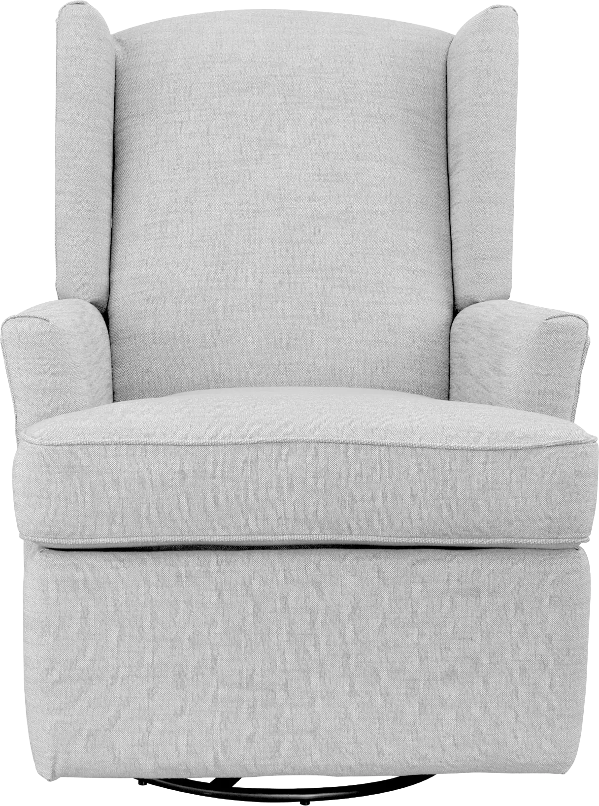 Nursery Alondria Light Gray Swivel Recliner - Thumbnail - Image 1