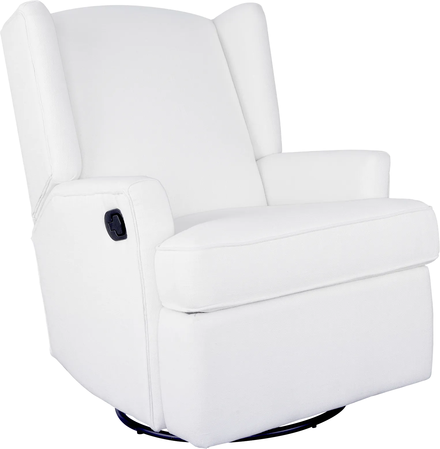 Nursery Alondria White Swivel Recliner - Image 1