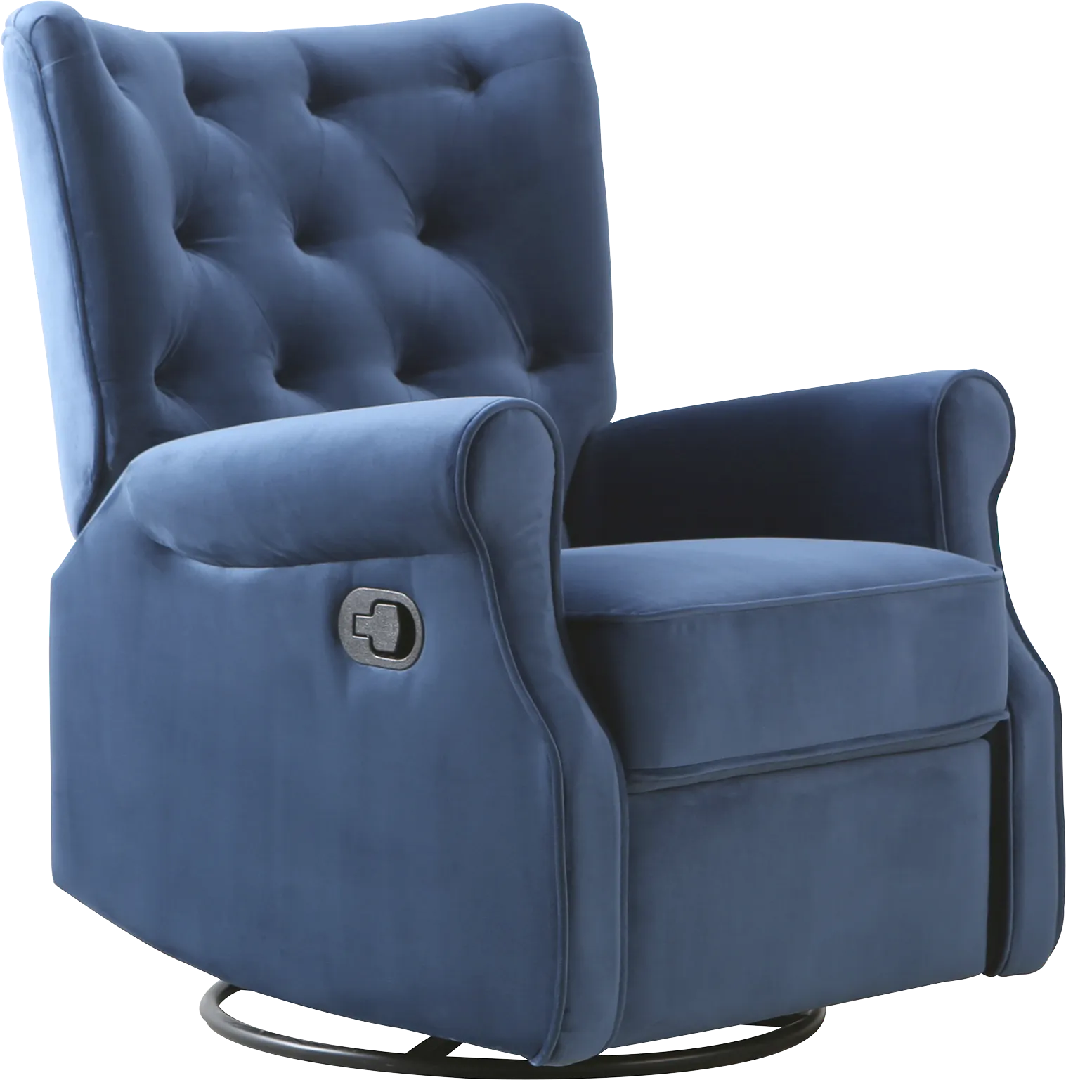 Nursery Alyna Indigo Swivel Recliner - Thumbnail - Image 1