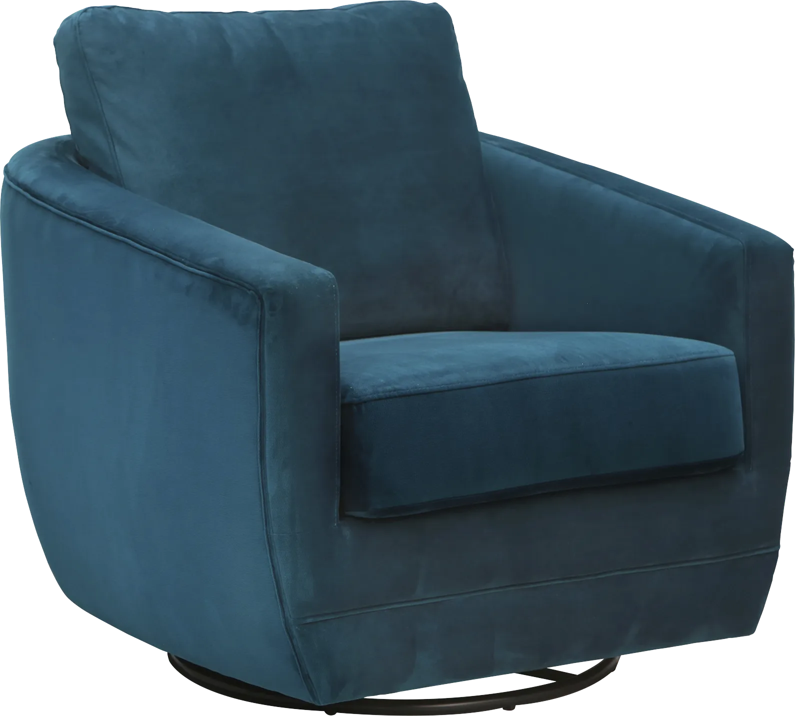 Nursery Eufemia Teal Swivel Glider - Image 1