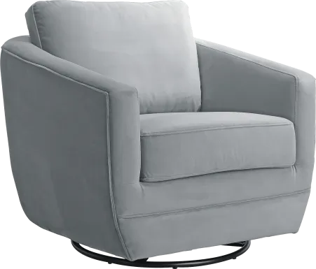 Nursery Eufemia Gray Swivel Glider