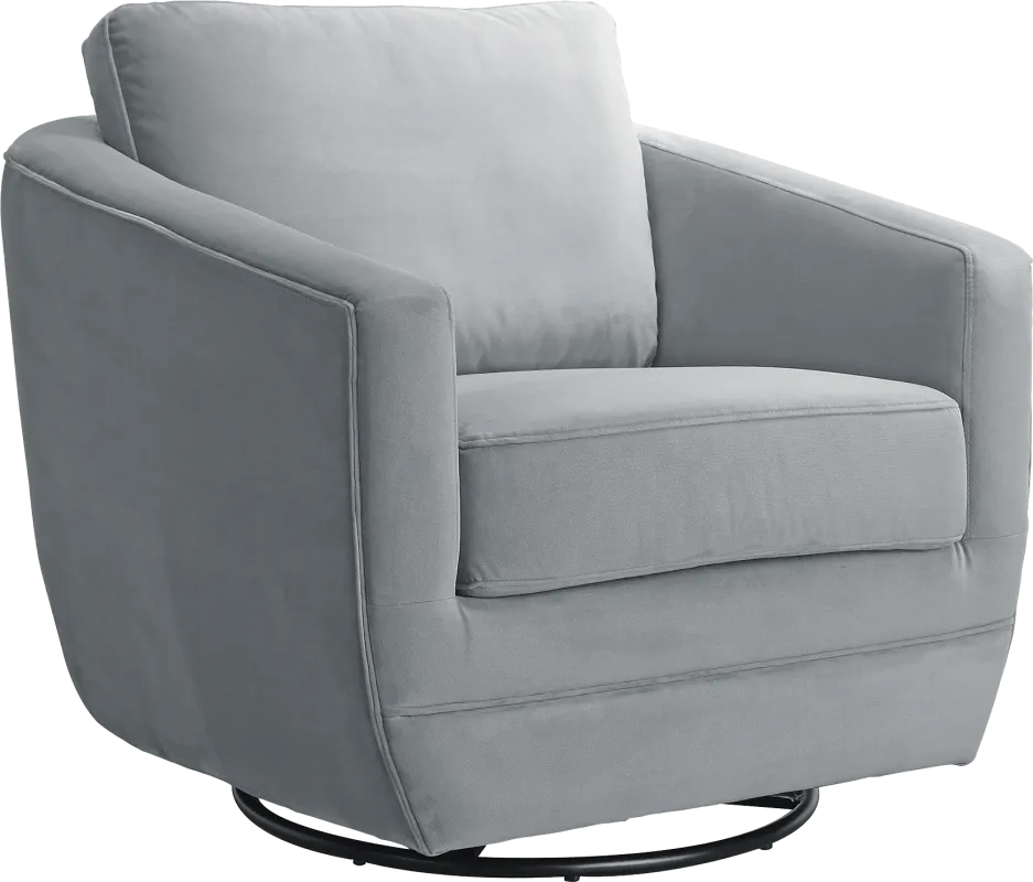 Nursery Eufemia Gray Swivel Glider