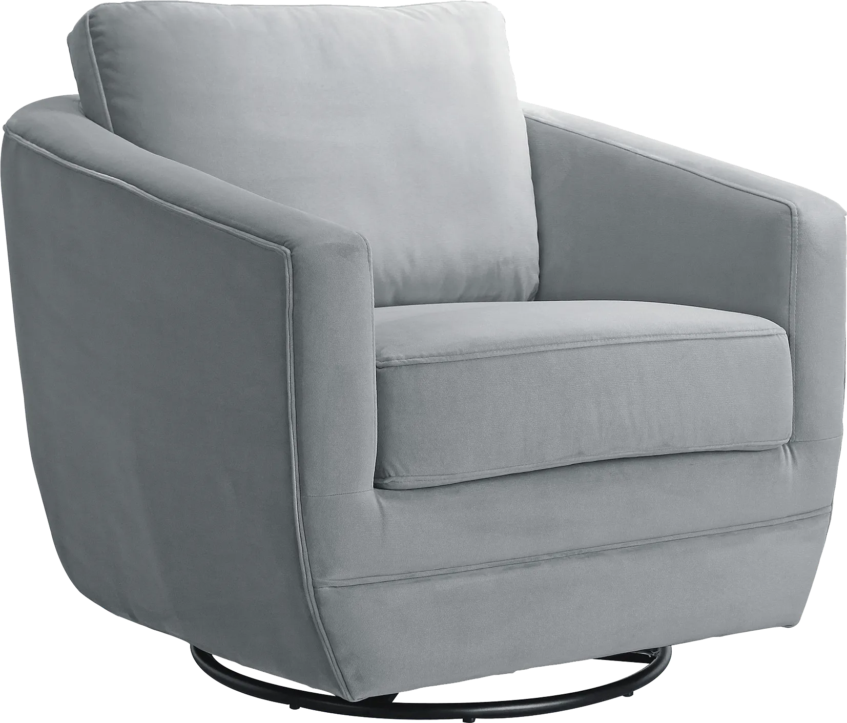 Nursery Eufemia Gray Swivel Glider - Image 1
