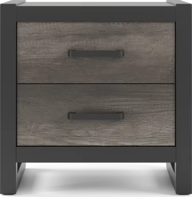 Kids Colefax Avenue Dark Gray Nightstand