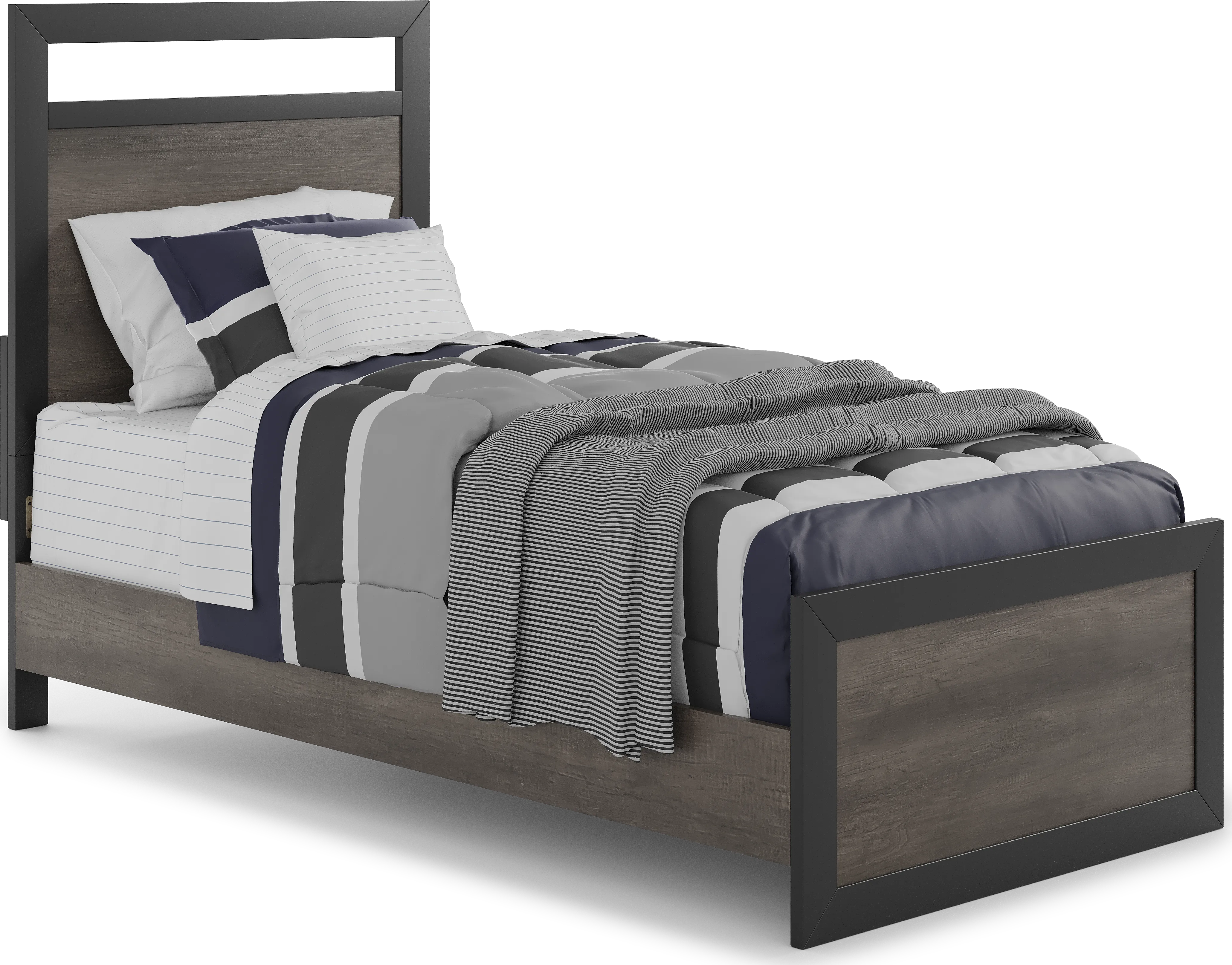 Kids Colefax Avenue Gray Twin Panel Bedroom - Thumbnail - Image 2