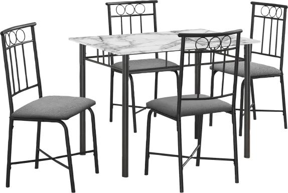 Daveitta Gray Dining Table Set