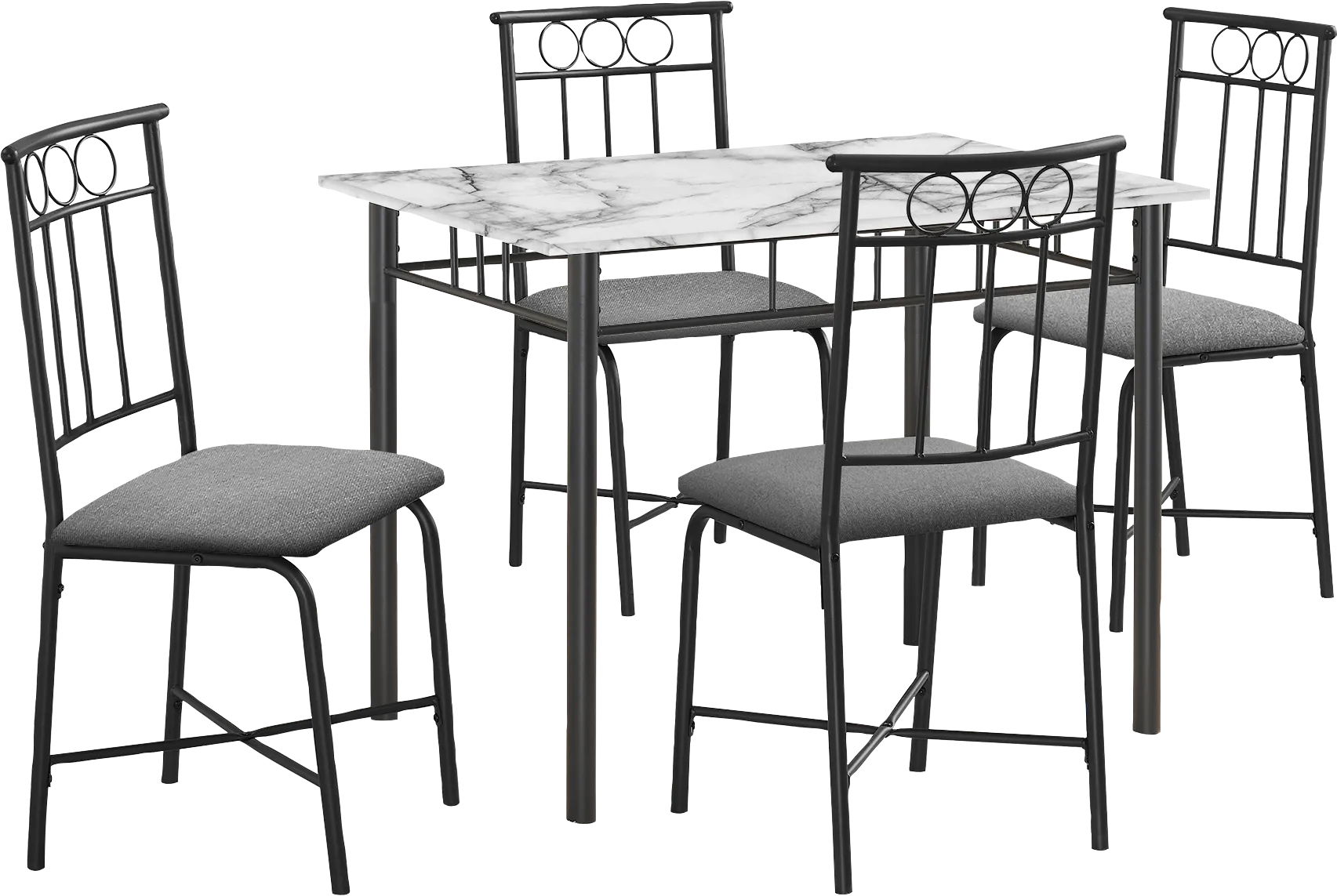 Daveitta Gray Dining Table Set - Image 1