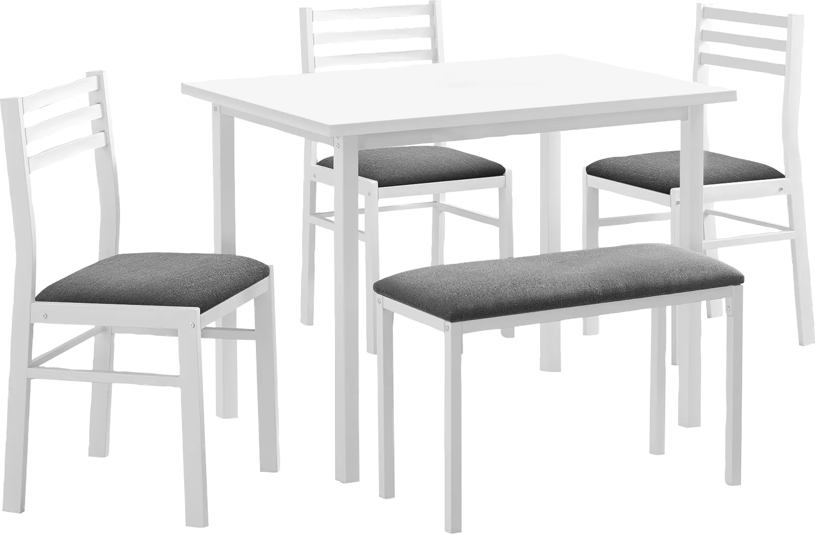 Belladona White Dining Table Set - Thumbnail - Image 1