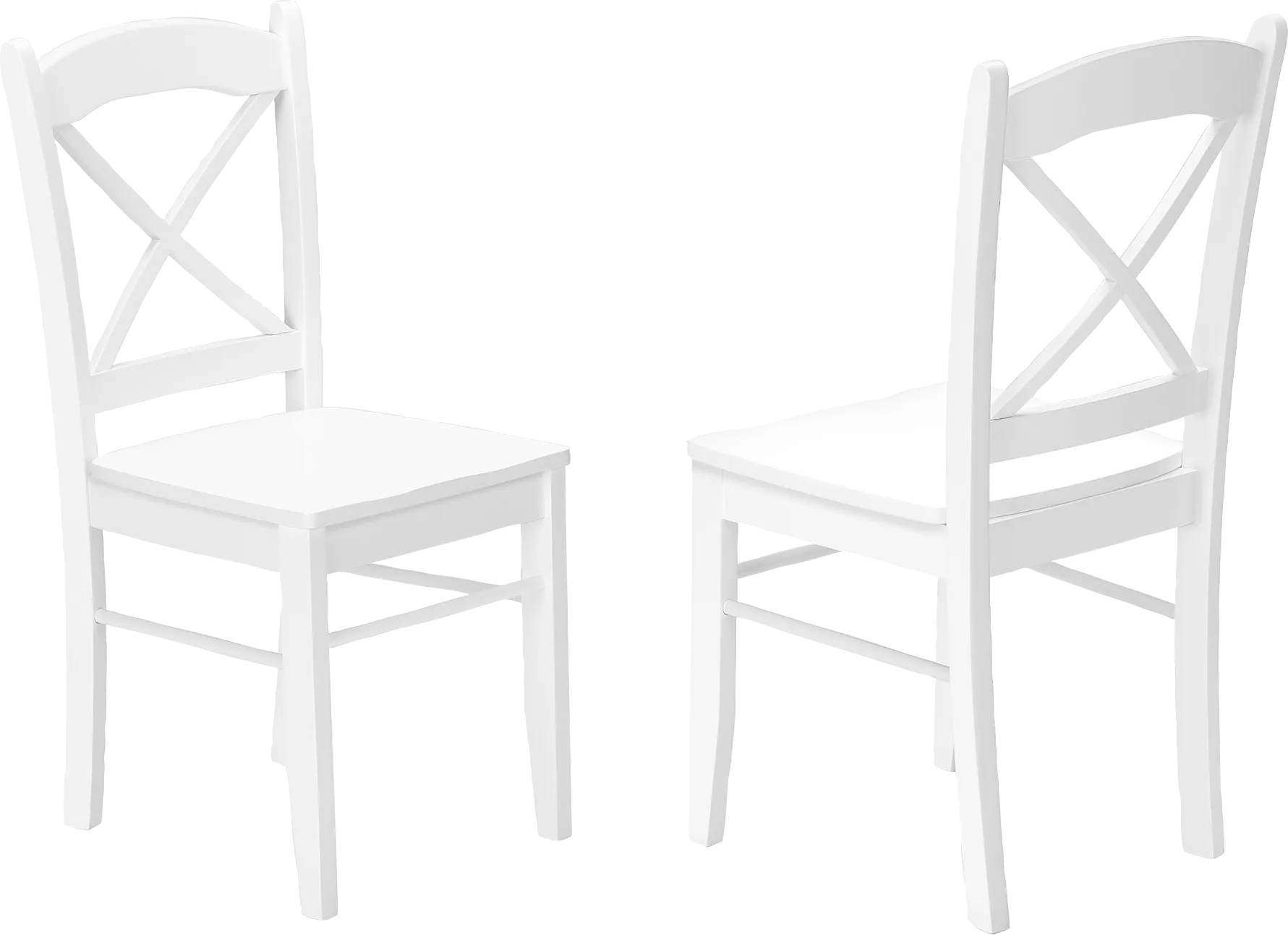 Oemlar White Side Chair, Set of 2 - Thumbnail - Image 1