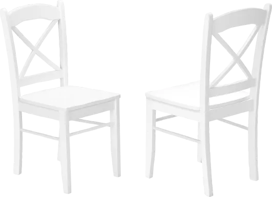 Oemlar White Side Chair, Set of 2