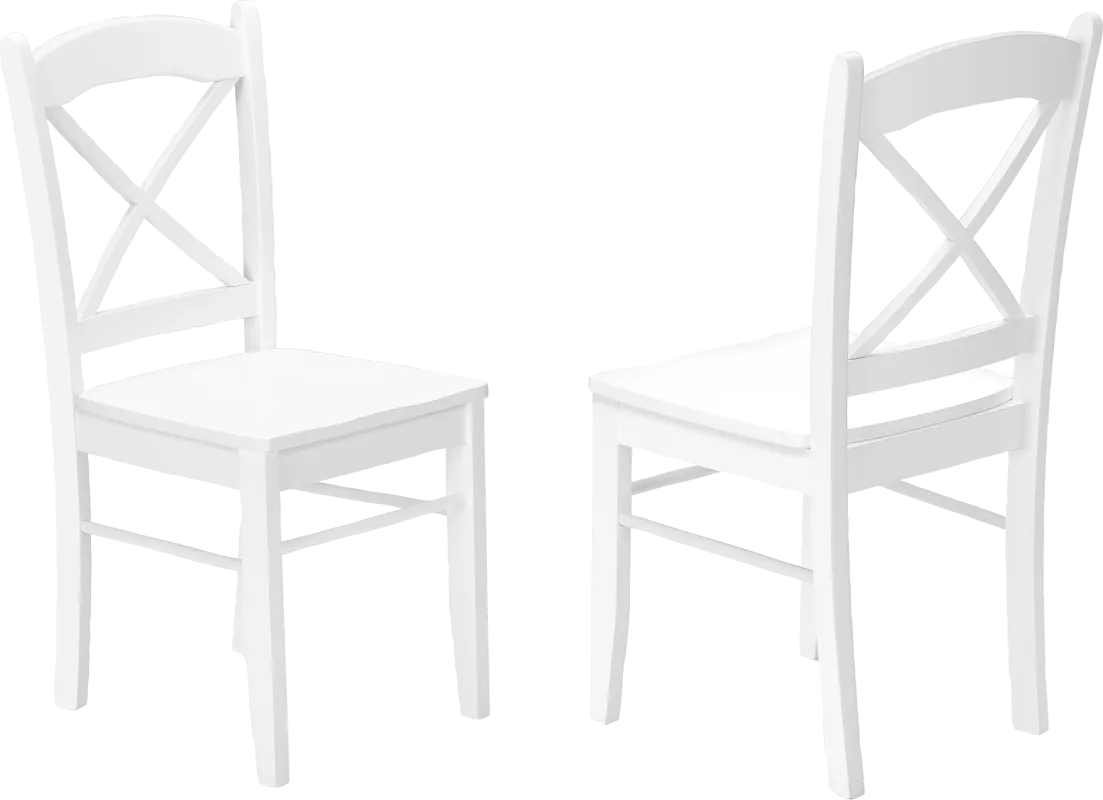 Oemlar White Side Chair, Set of 2