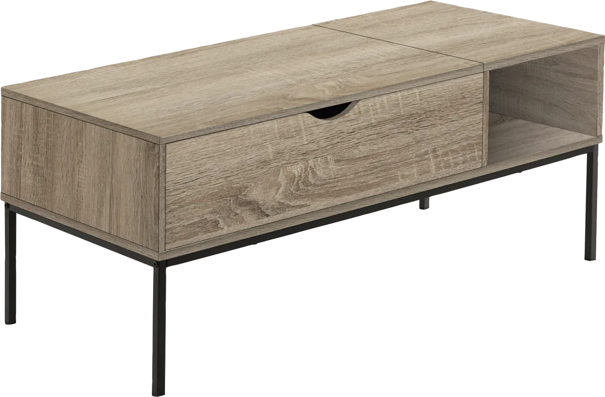 Woodglynn Taupe Lift Top Cocktail Table