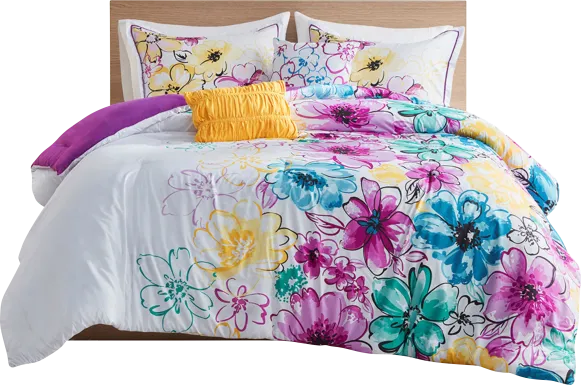 Kallmia Blue Twin/Twin XL Comforter Set