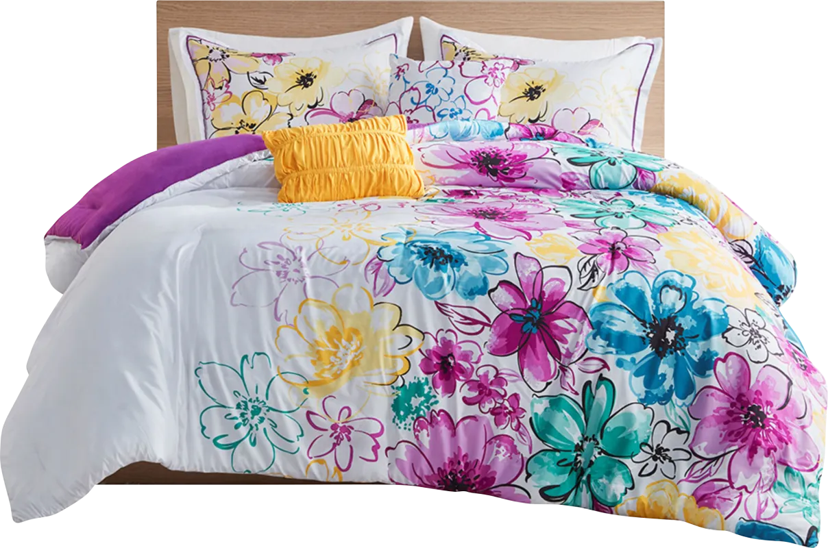 Kallmia Blue Twin/Twin XL Comforter Set