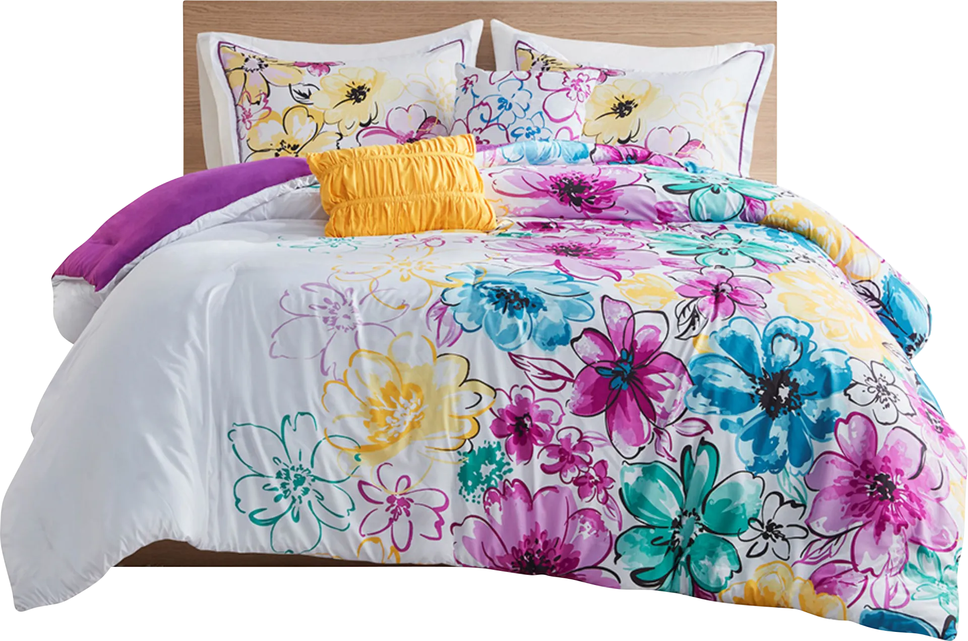 Kallmia Blue Twin/Twin XL Comforter Set - Image 1