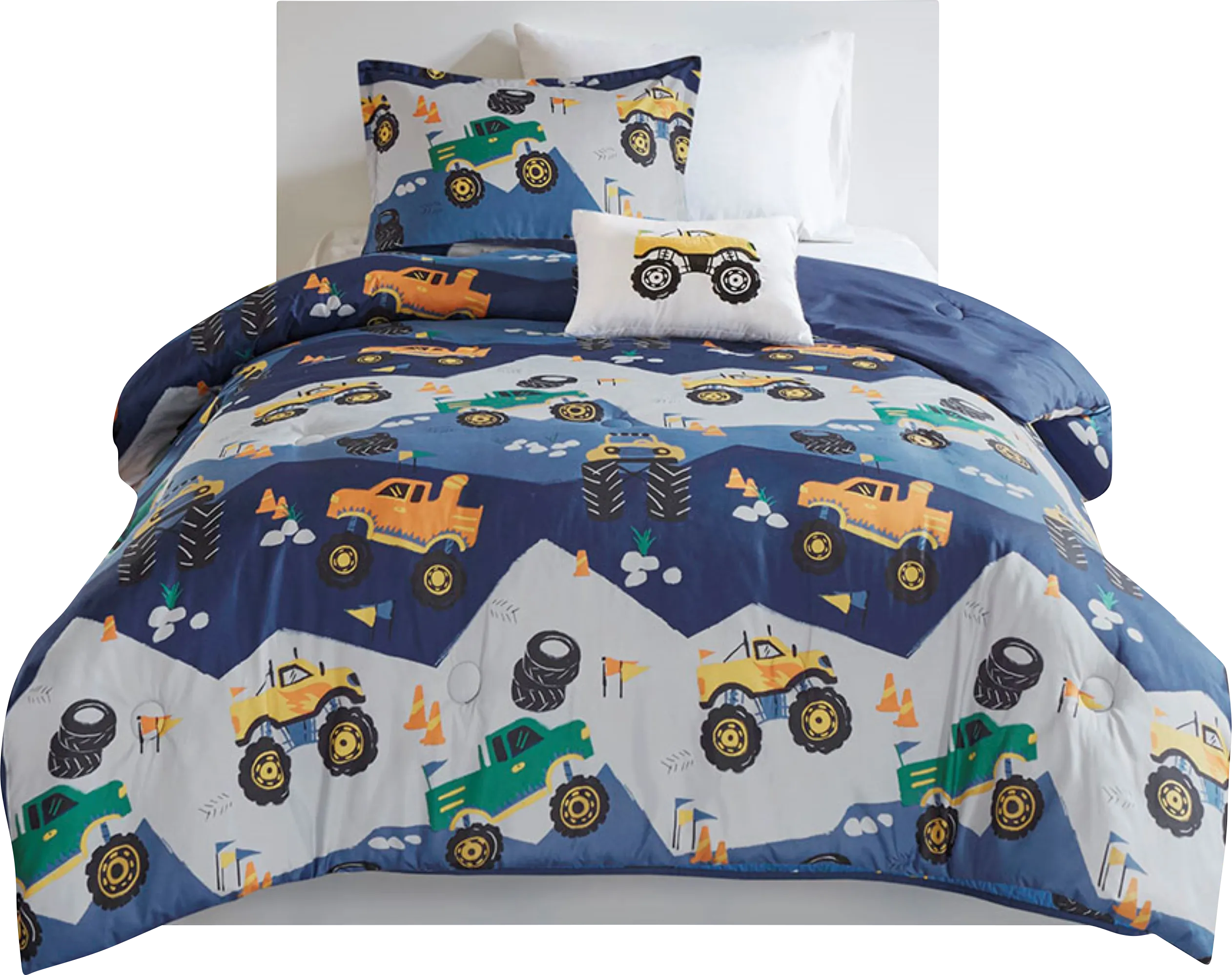 Raoul Blue Twin Comforter Set - Thumbnail - Image 1
