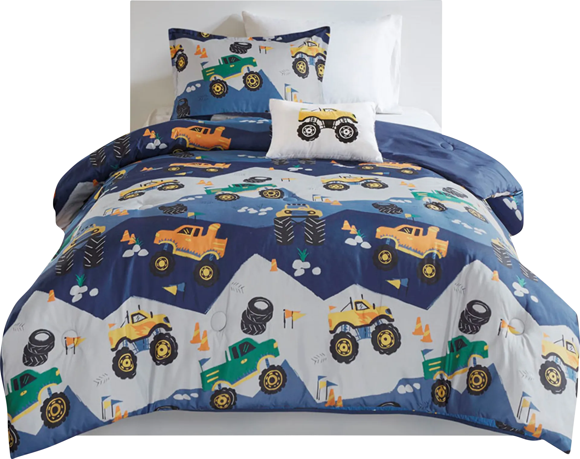 Raoul Blue Twin Comforter Set - Image 1